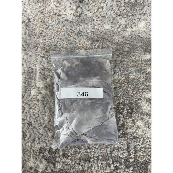 Logo Lori Goldstein Size XS Sheer Stretch Tie Dye Top Gray Button Long Sleeve - Picture 10 of 10